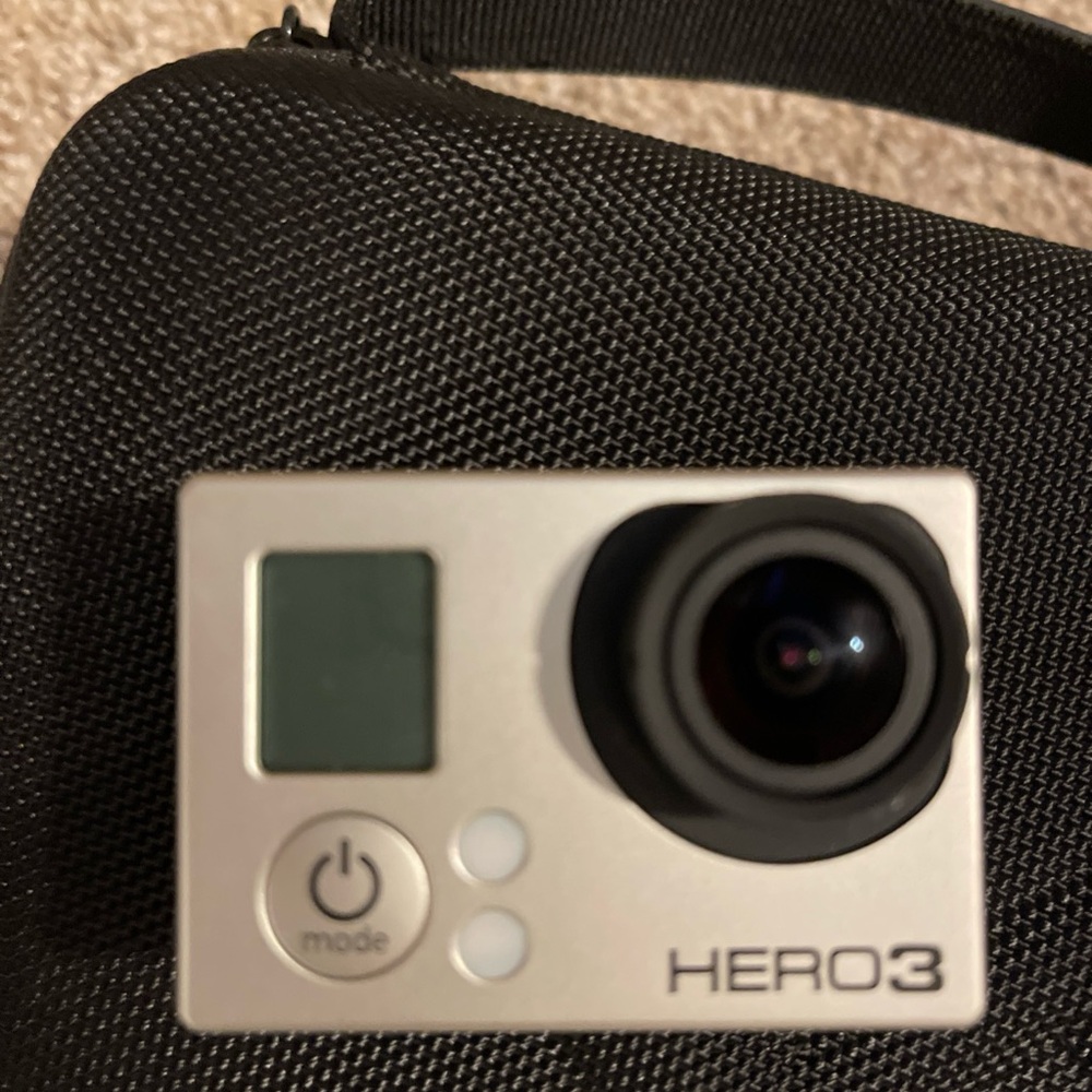 GoPro HERO3 Silver Action Camera with many accessories